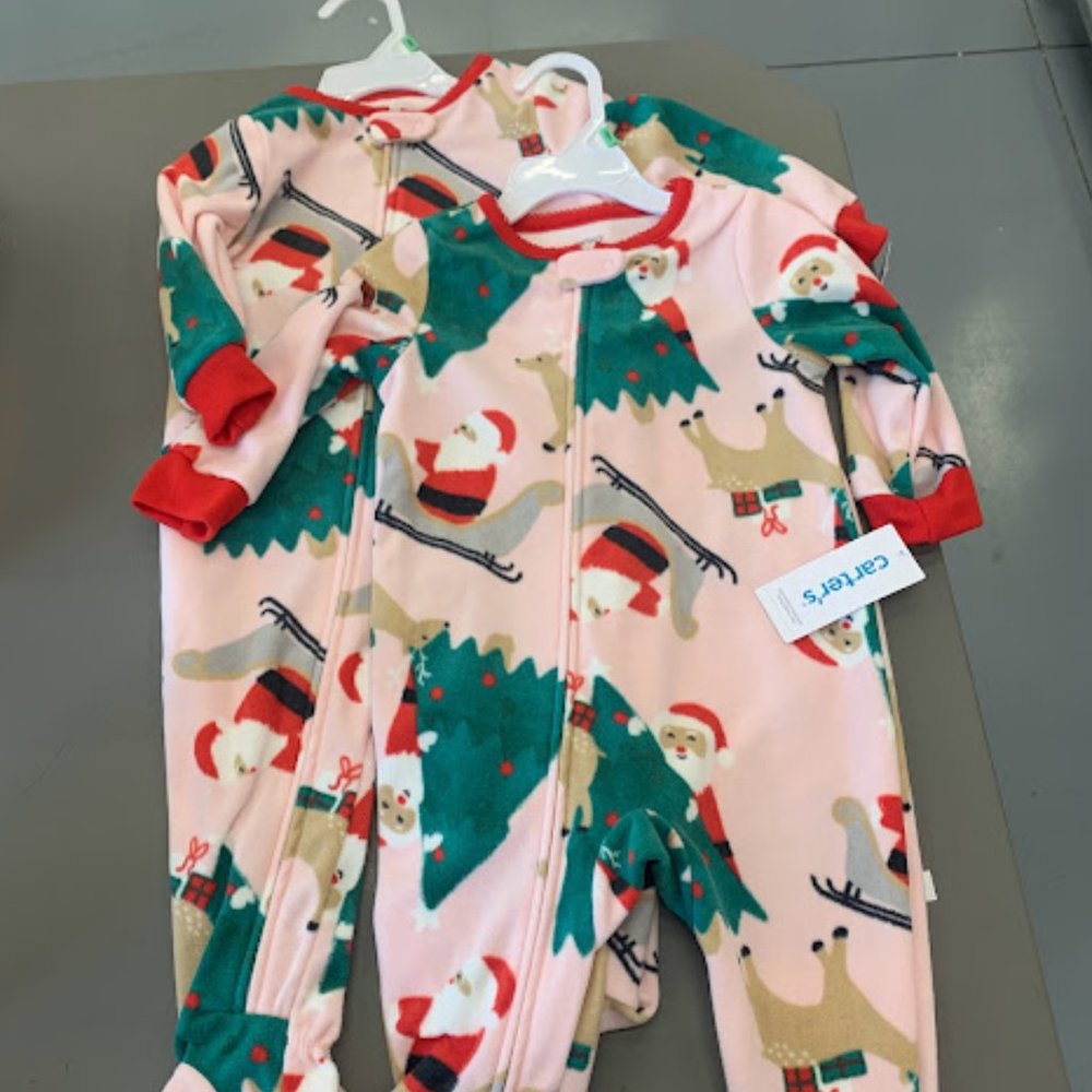 Lots of 2 x Carter's Christmas Jumpsuit